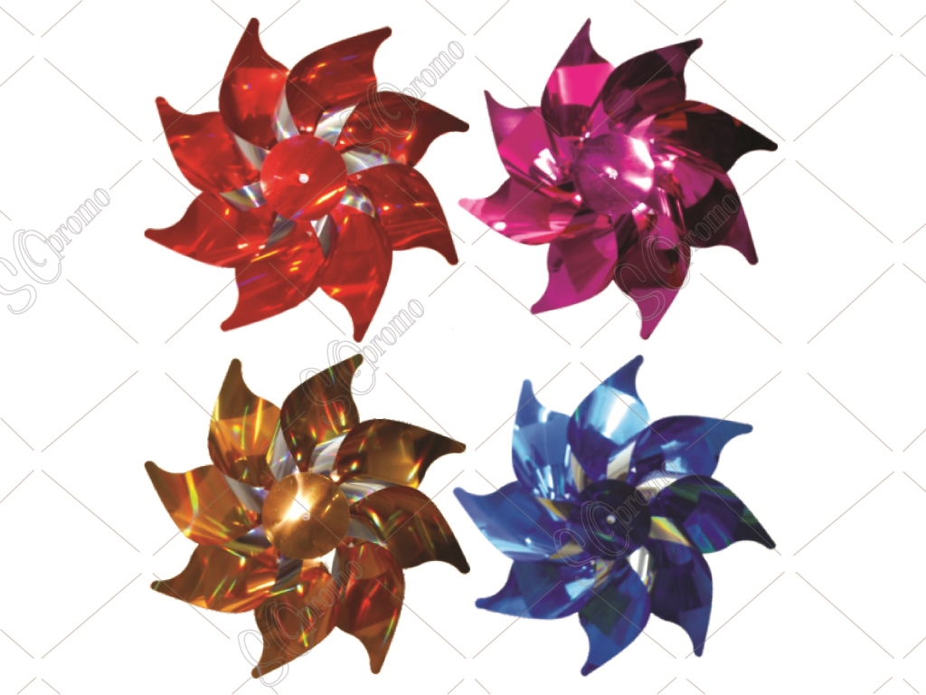 Hologram & Metalik Rüzgar Gülü